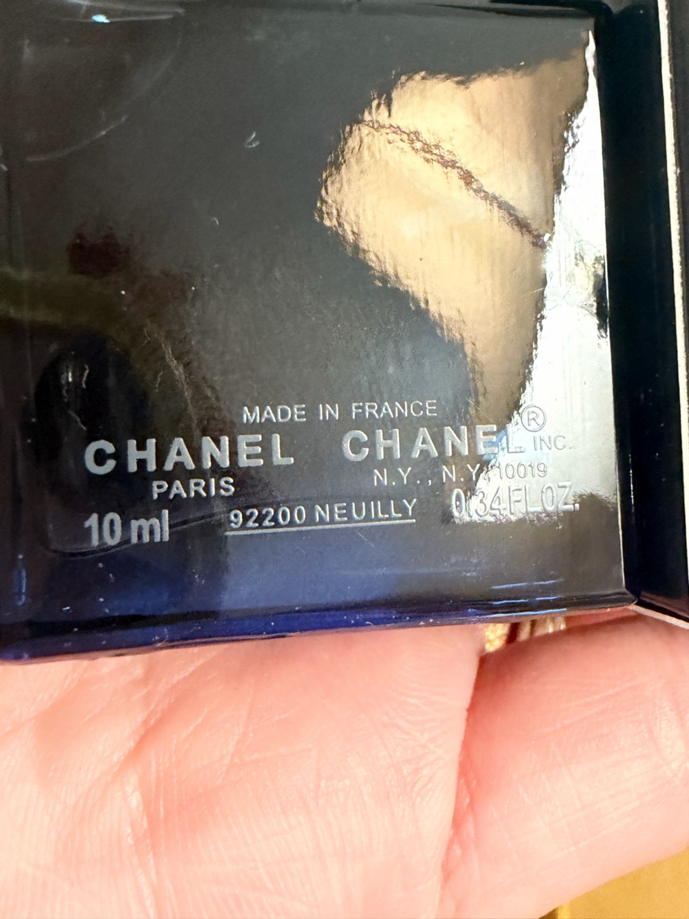 CHANEL Bleu De Chanel Denim Cosmetic Pouch & EDP Mini Gift Set New - Picture 4 of 10